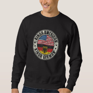 Dual Citizenship American German Germany Usa Flag_ Sweatshirt