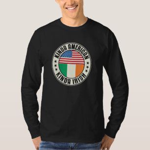 Dual Citizenship American Irish Ireland Usa Flag T-Shirt