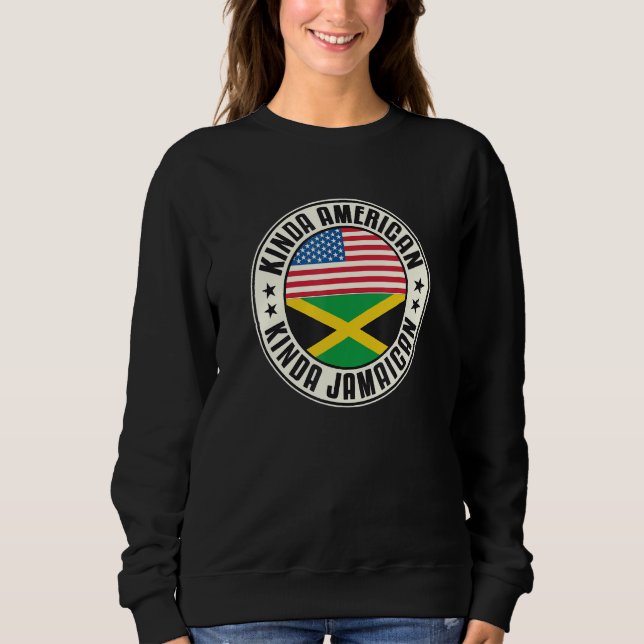 Dual Citizenship American Jamaican Usa Jamaica Fla Sweatshirt (Front)