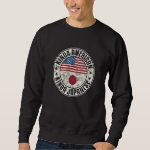 Dual Citizenship American Japanese Japan Usa Flag_ Sweatshirt