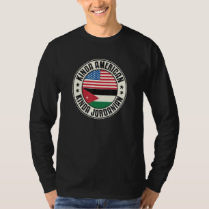 Dual Citizenship American Jordanian Jordan Usa Fla T-Shirt