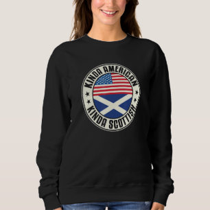 Dual Citizenship American Scottish Scotland Usa Fl Sweatshirt