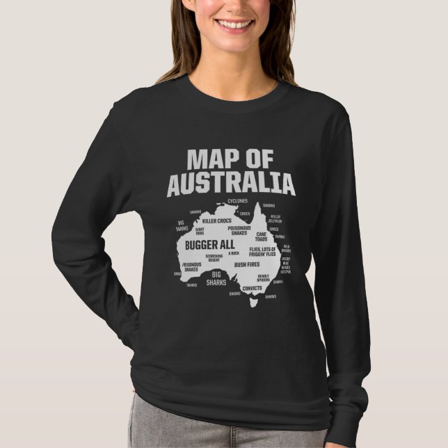 Dual Citizenship Australia Map American Citizen Pr T-Shirt (Front)