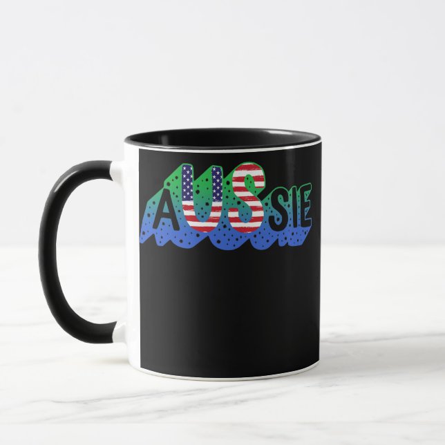 Dual Citizenship Half Aussie American Australian Mug (Left)