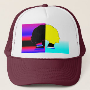 Dual Color Profile – Modern Art Trucker Hat
