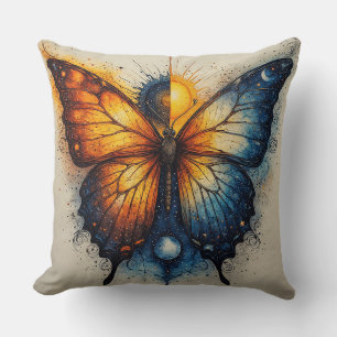 Dual-Coloured Butterfly Over Bright Sun Cushion
