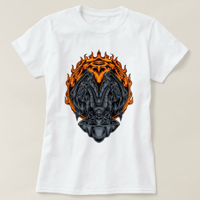 Dual Dragon Inferno T-Shirt (Design Front)