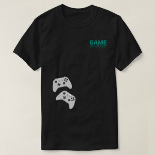 Dual Game Controllers Typography Art T-Shirt
