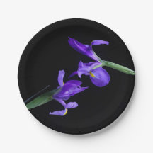 Dual Iris Round Paper Plates