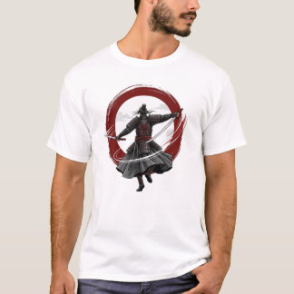 Dual Katana Samurai Warrior T-Shirt | Japanese Swo