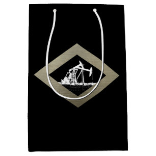 Dual Oil Well Pumping Units Medium Gift Bag