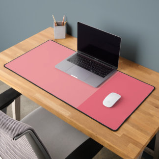 Dual Pink with Separate Mouse and Keyboard Areas Desk Mat