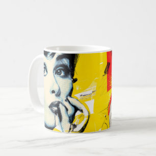 Dual pop art portrait coffee mug