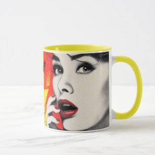Dual pop art portrait mug