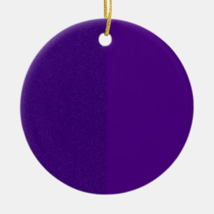 Dual Purple Glitter Split Ornament – Customizable