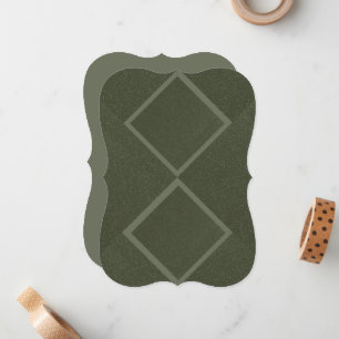 Dual Realm Flat Note Card – Forest Obsidian