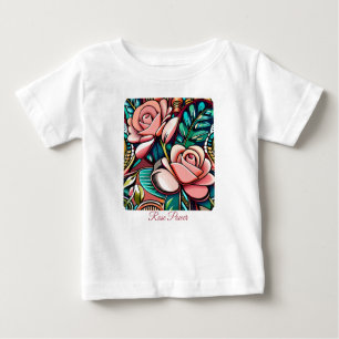Dual Roses: A Spectacular Floral Arrangement Baby T-Shirt