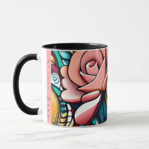 Dual Roses: A Spectacular Floral Arrangement Mug