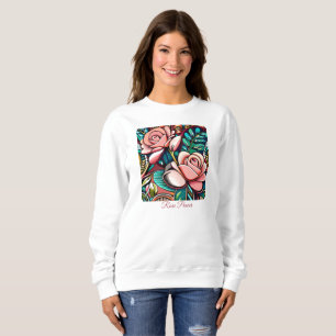 Dual Roses: A Spectacular Floral Arrangement Sweatshirt
