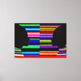 Dual Spectrum Silhouette Canvas Print