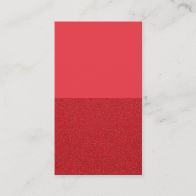 Dual-Texture Tomato Red Appointment Card (Custom) (Front)