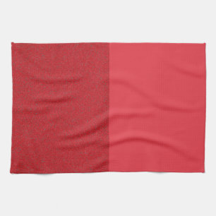 Dual-Texture Tomato Red Kitchen Towel – Customise