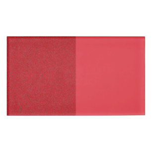 Dual-Texture Tomato Red Name Tag – Customisable