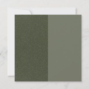Dual-Tone Moss Green Speckle Note Card – Customize