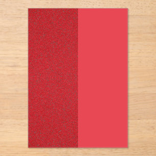 Dual-Tone Tomato Red Acrylic Invitation (Custom)