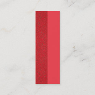 Dual-Tone Tomato Red Calling Card – Customisable