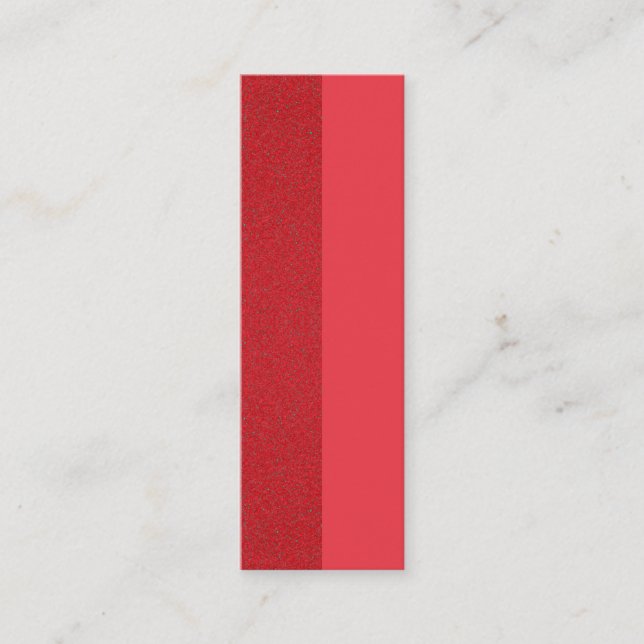 Dual-Tone Tomato Red Calling Card – Customisable (Front)