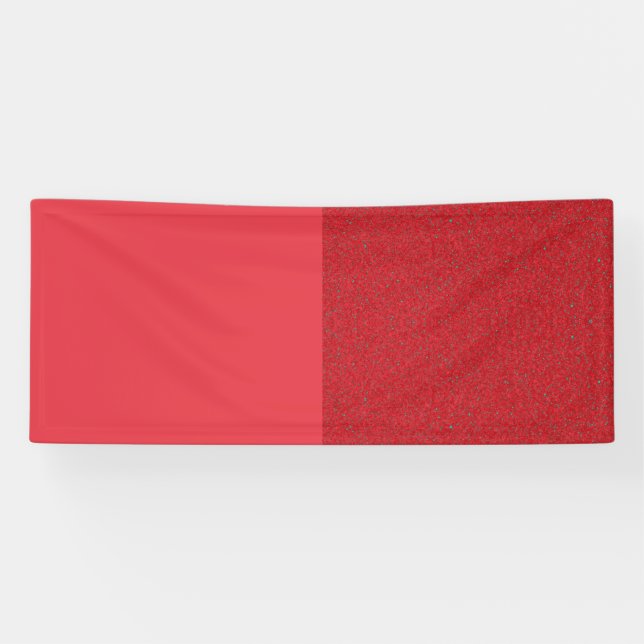 Dual-Tone Tomato Red Event Banner – Customisable (Horizontal)