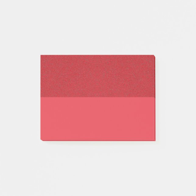 Dual-Tone Tomato Red Noise Post-It® Notes (Custom) (Front)