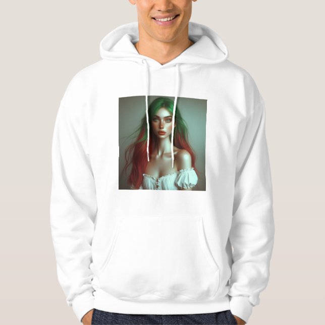 Dual-Toned Elegance Hoodie (Front)