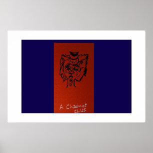 Duality Art Portrait Poster
