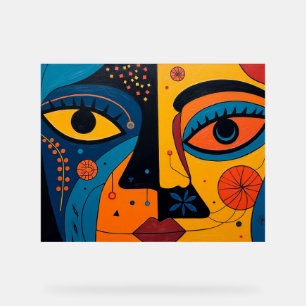 Duality in Bloom: A Symphony of Sight and Symbol Acrylic Sign