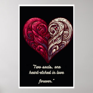 "Duality of Love: Eternal Connection" Poster