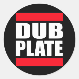Dub Plate Dubplate Classic Round Sticker
