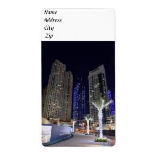Dubai architecture at night