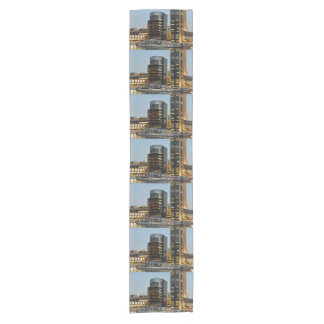 Dubai architecture at night short table runner