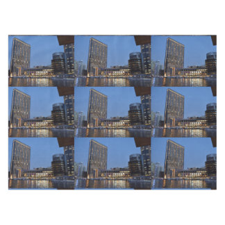 Dubai architecture at night tablecloth