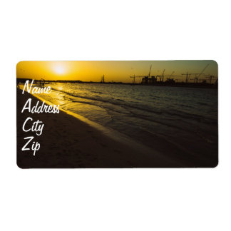 Dubai beach sunset