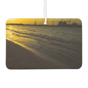 Dubai beach sunset car air freshener