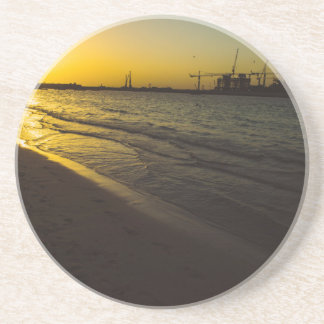 Dubai beach sunset coaster