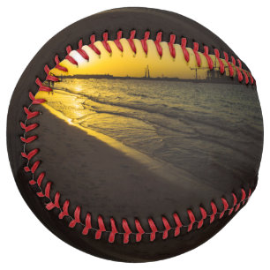 Dubai beach sunset softball