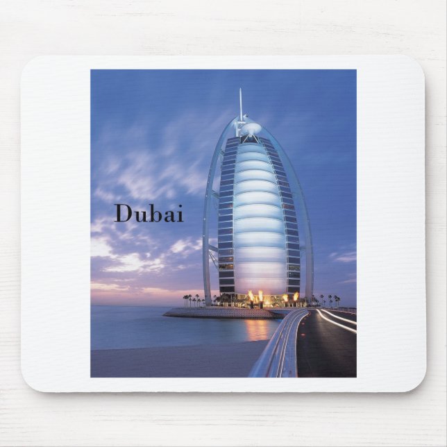 Dubai Burj Al Arab Hotel (by St.K) Mouse Pad (Front)