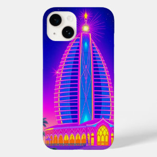 Dubai Burj Al Arab Neon Night – Dubai Mobile Case-Mate iPhone 14 Case
