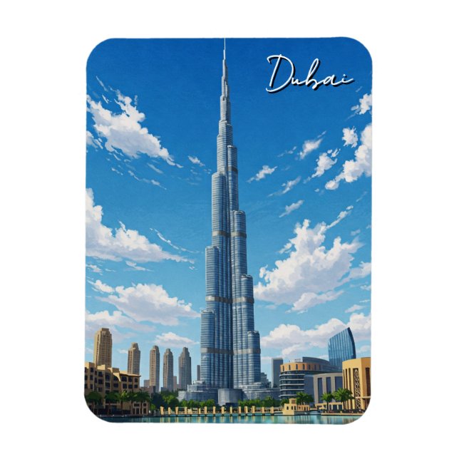 Dubai Burj Al Arab UAE Travel Magnet (Vertical)