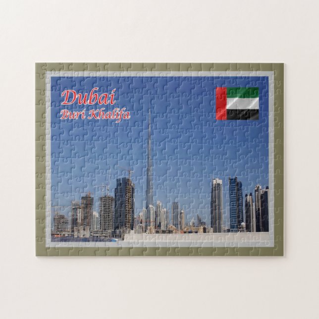 Dubai - Burj Khalifa - The tallest skyscraper - Jigsaw Puzzle (Horizontal)