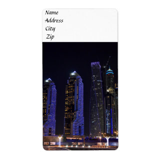 Dubai Cayan Tower at night